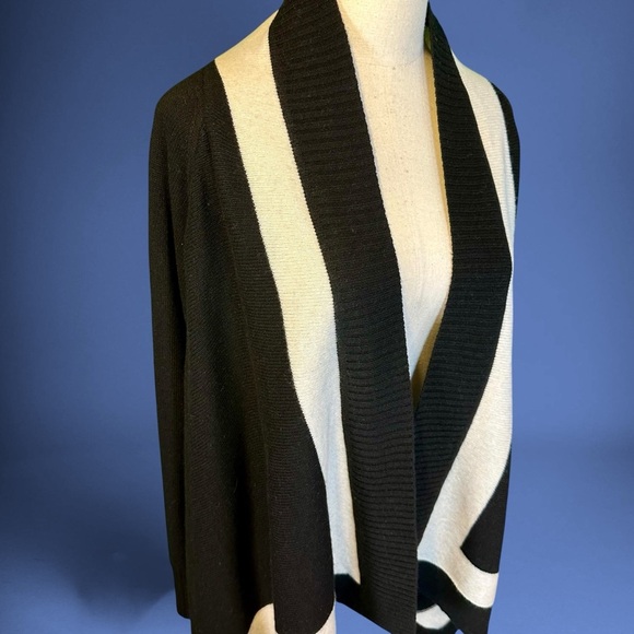 Banana Republic Italian Yarn Merino Wool / Cashmere Blend Waterfall Cardigan L - Picture 13 of 14